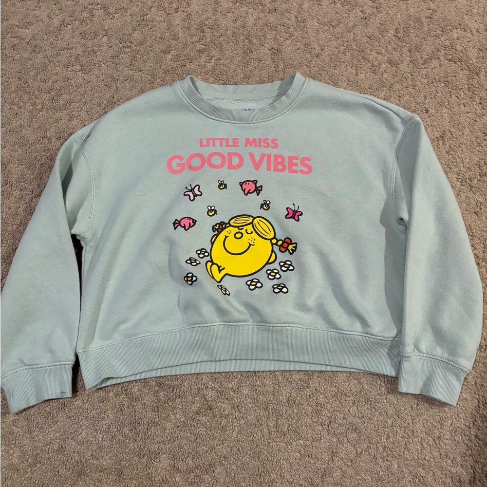 Old Navy Girls Graphic Crewneck Sweatshirt Little Miss Sunshine